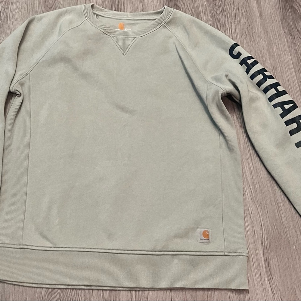 Carhartt Men’s Sage/Beige  Crewneck Sweatshirt